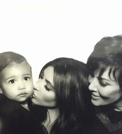 kim kardashian, family and kanye west