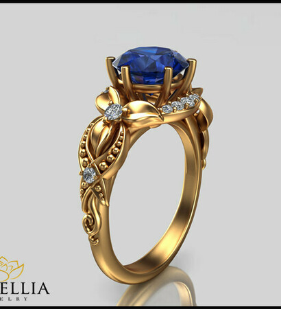 love, ring solitaire and yellow gold
