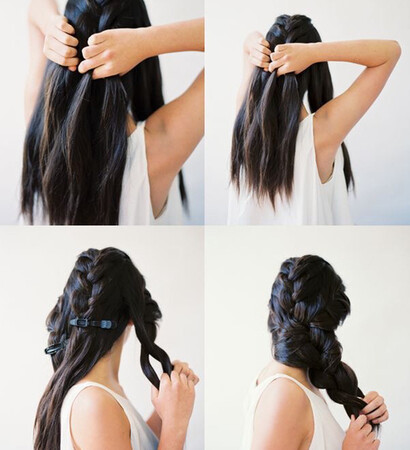 braid, hair and WeddingHair
