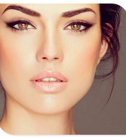 nude lips, wedding makeup and bride