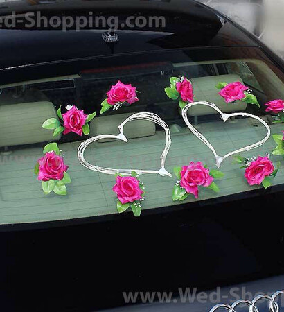 cars, flowers and decors