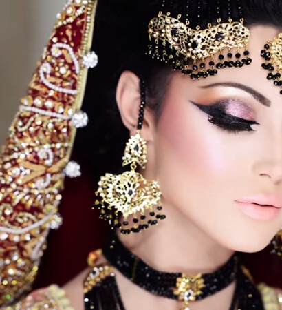 bridal makeup, beautiful and naeem khan