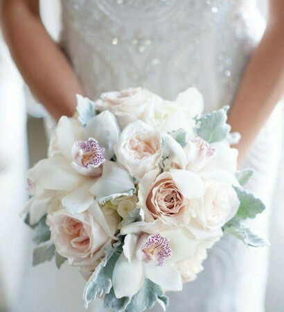 fresh flower bouquet, wedding ideas and light pink roses