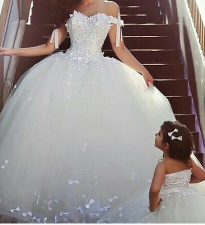 dress, beauty and puffy