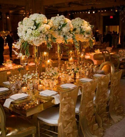 elegant, flowers and event