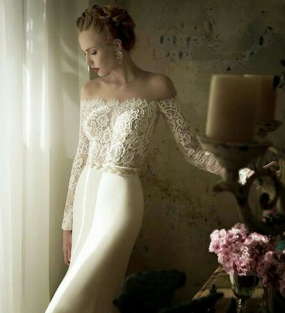 woman, elegant and wedding dress