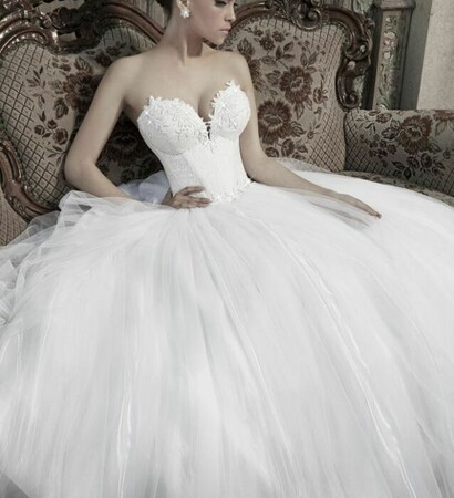 sweetheart neckline, cinderella style and wedding dress