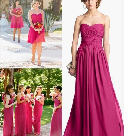 birght color, amazing dress and fuchsia wedding