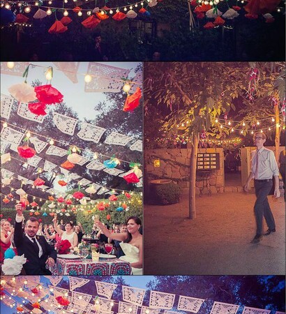 wedding inspo, bunting and party