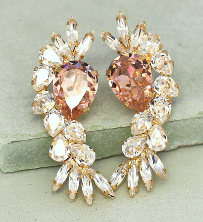 bridal, love and earrings