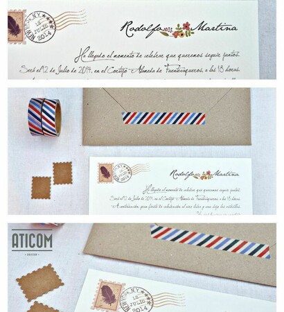 invitación boda, sello and boda