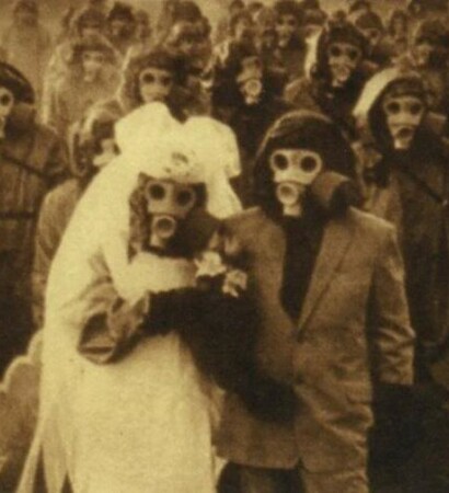 gas mask, post-apocalyptic and slub