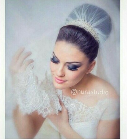 wedding dress, make up and beautiful