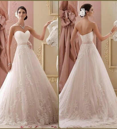 pink, david tutera and wedding dress