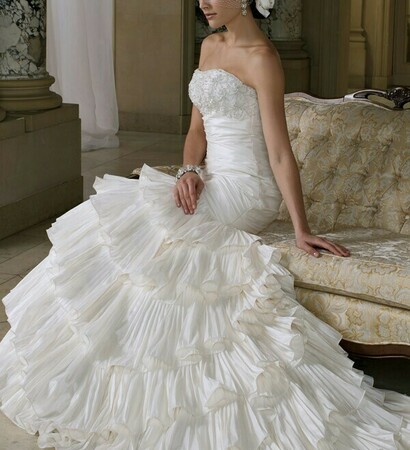 wedding dresses, ruffles and mon cheri