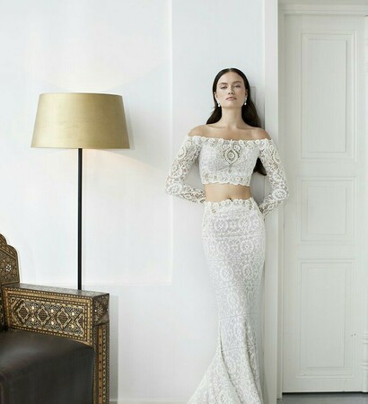 hadas cohen, 2 piece and wedding dress