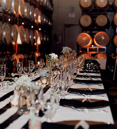 winery wedding and en