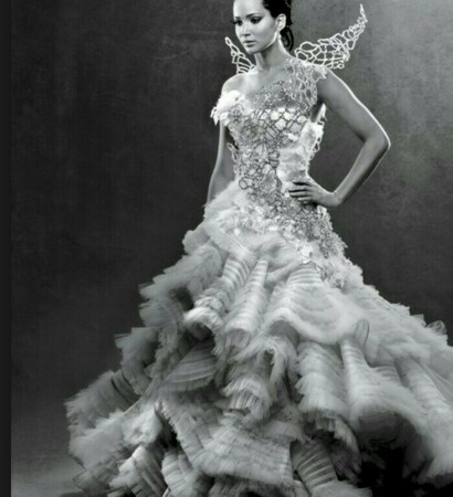 hungergames, dress and catchingfire