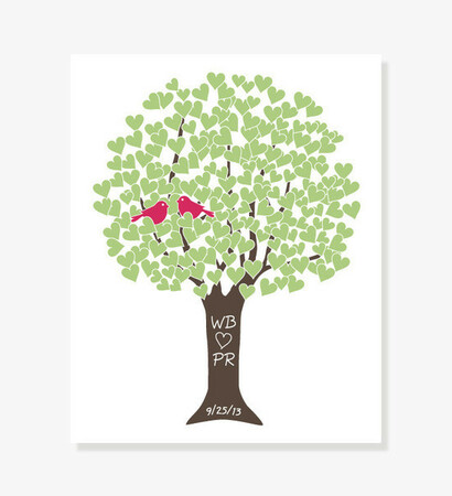 wedding gift, poster and wedding tree