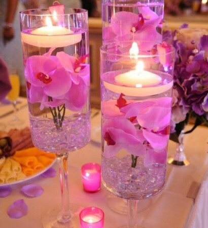pink, candles and beautifull