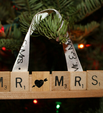 wedding reception, hiding place boutique and scrabble cake toppers