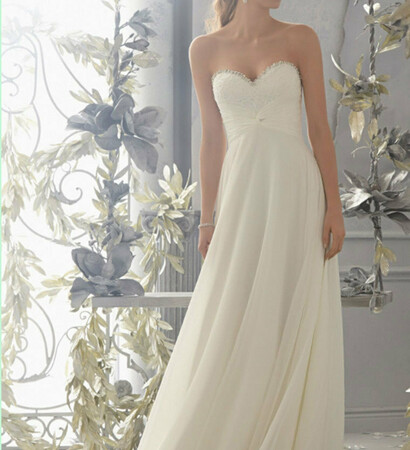 sleeveless, fashion and wedding gown
