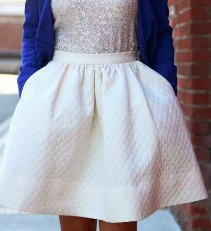 king blue, white and necklase