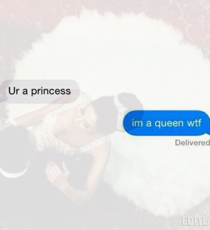 Queen, cute and white