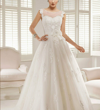 beading dress, wedding dress and applique