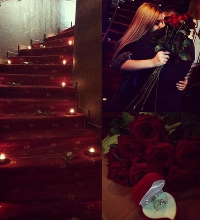 roses, hug and kiss