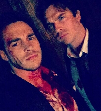 tvd boys, kai parker and damon salvatore