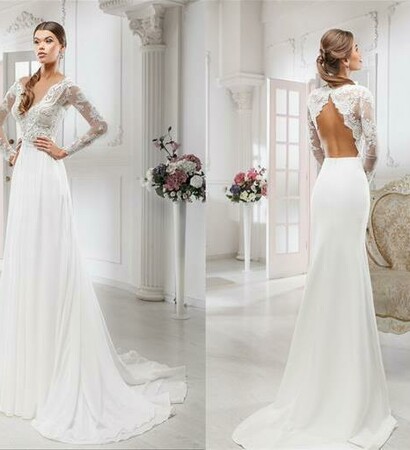 wedding dress, dress and bride