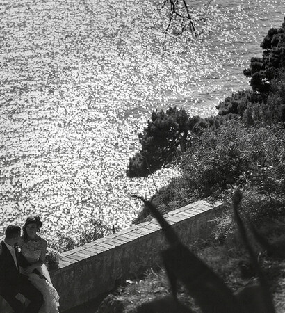 love is in the air, black and white photo and dubrovnik wedding