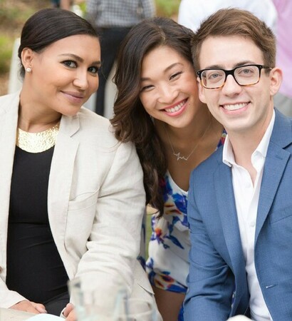 taylor hubbell, kevin mchale and glee
