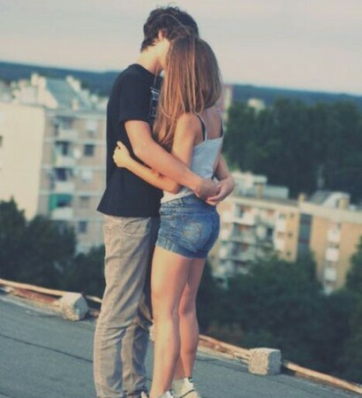 girlfriend, kiss and boyfriend