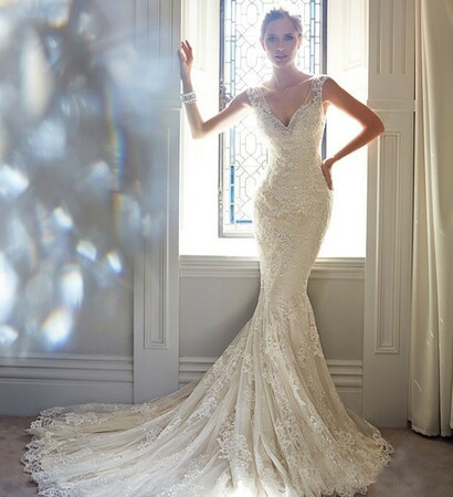 fashion style, wedding dress and sleeveless dress