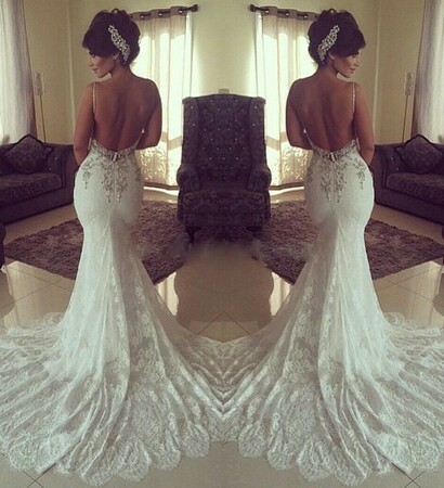 rhinestones, white dresses and mariage