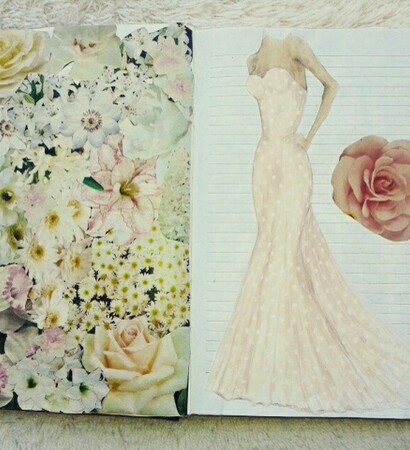 roses, vintage and diary