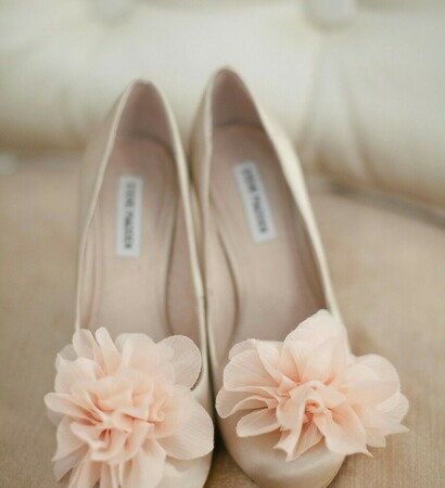 peach, beige and shoes