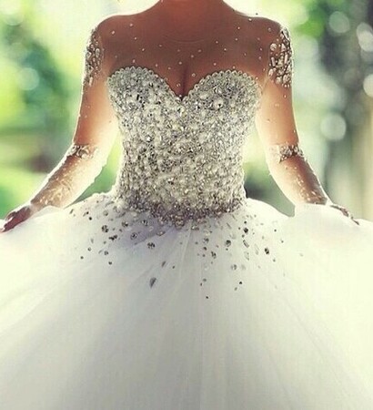 white, dress and sparks