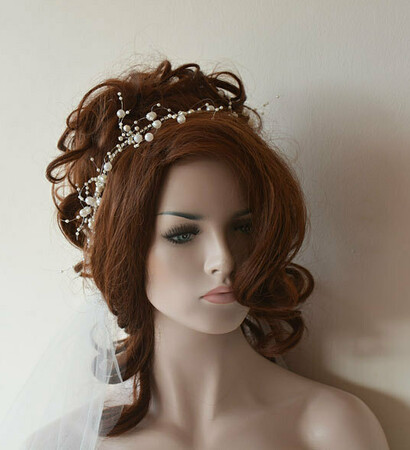 bridalhairaccessory, weddingaccessory and weddingheadband
