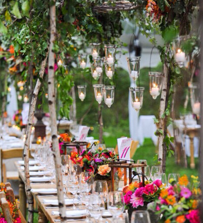 pink, green and wedding day