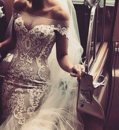 wedding dress, luxury and dress