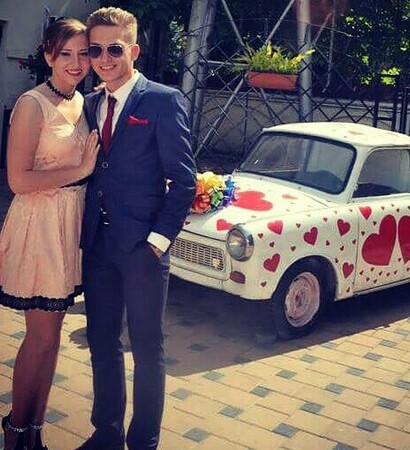 car, together and dress