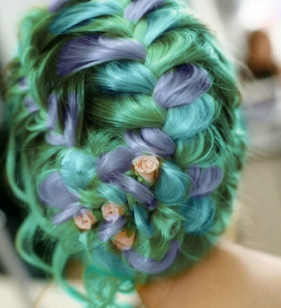 rose, beautiful and wedding hairstyle