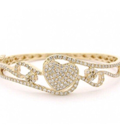 heart ring, gold ring and gold and silver ring