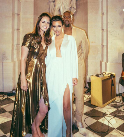 lana del rey, kimye and gold