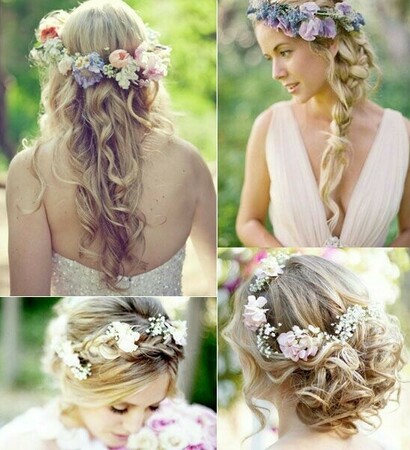 boho, hair styles and dress