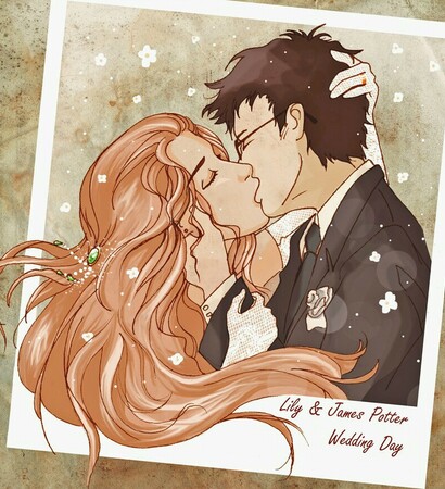 james potter, kiss and lily potter