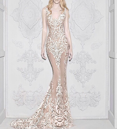 beautiful, gentle and dress wedding dress